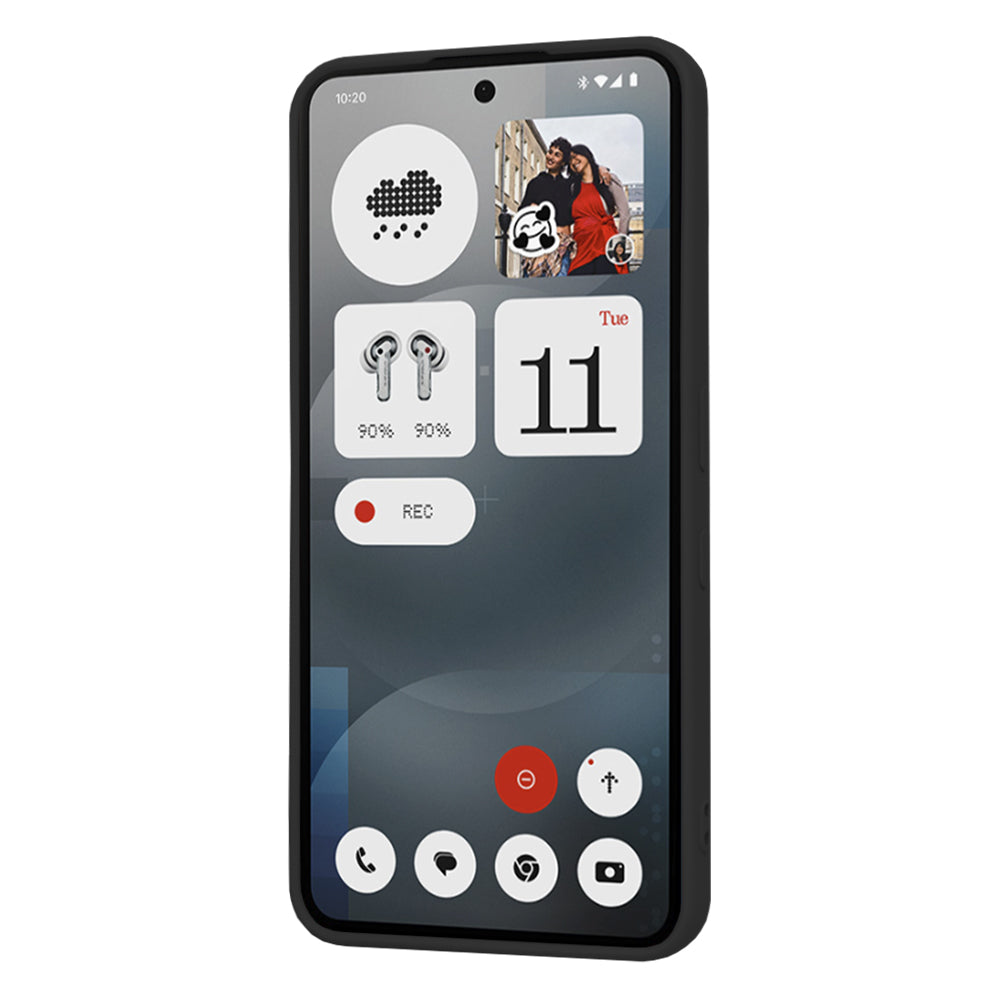 Futrola za Nothing Phone (3a), Techsuit, SoftFlex, Crna