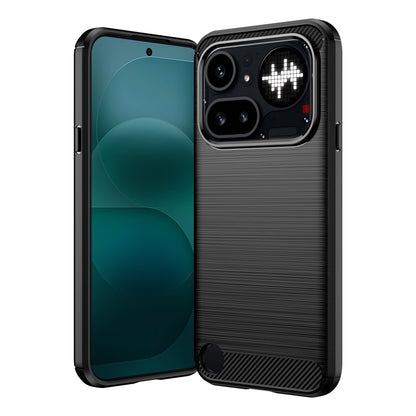 Futrola za Nothing Phone (4a) Pro, Techsuit, Karbon, Crna