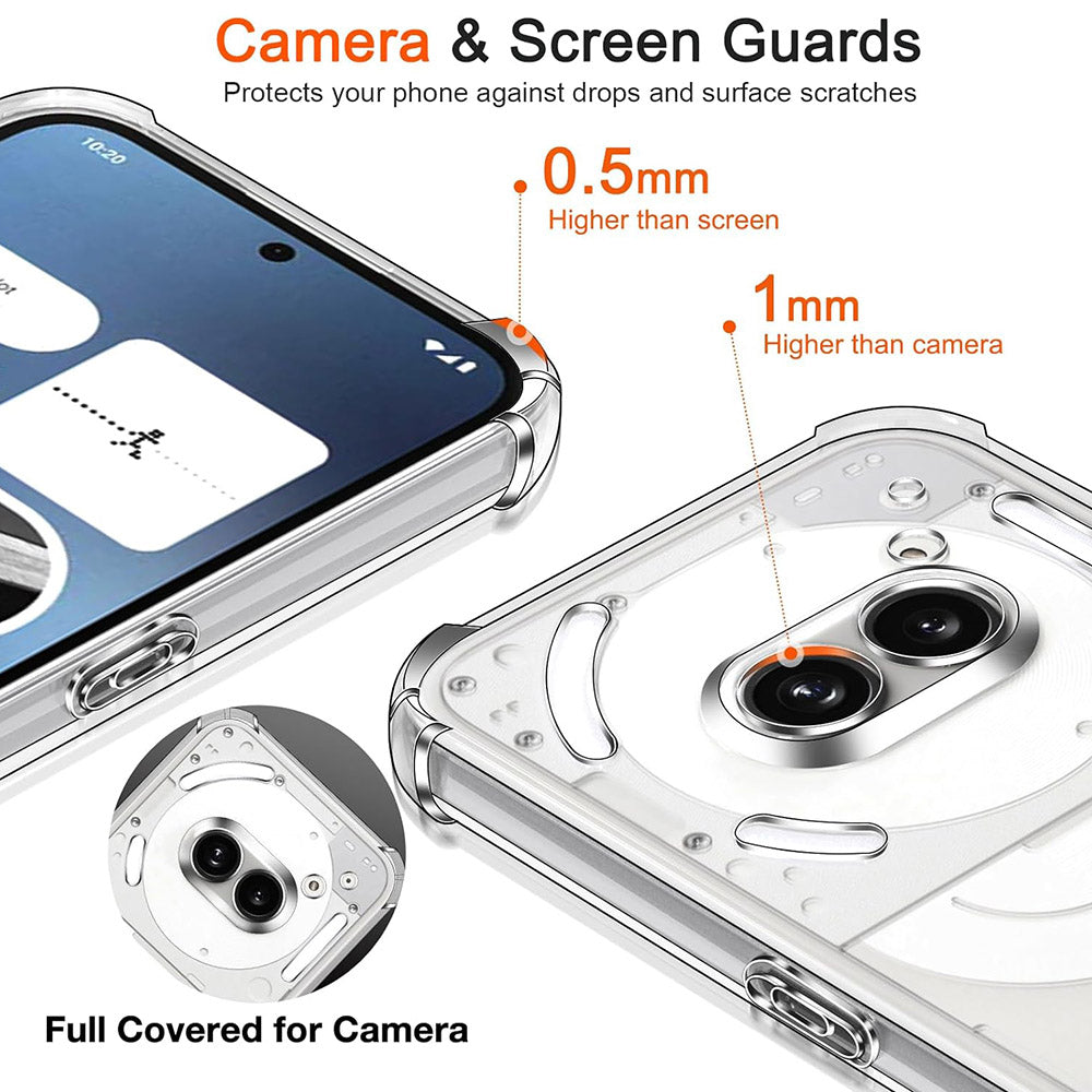 Futrola za Nothing Phone (4a) Pro, Techsuit, Shockproof Clear, Transparentna