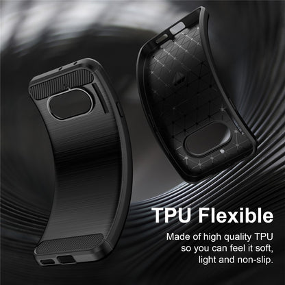 Futrola za Nothing Phone (4a), Techsuit, Karbon, Crna