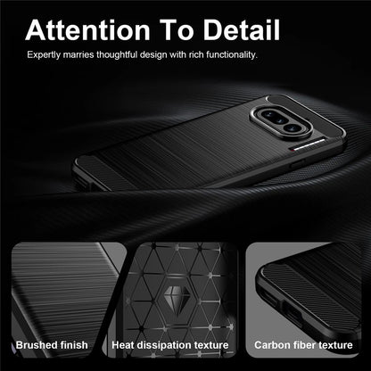 Futrola za Nothing Phone (4a), Techsuit, Karbon, Crna