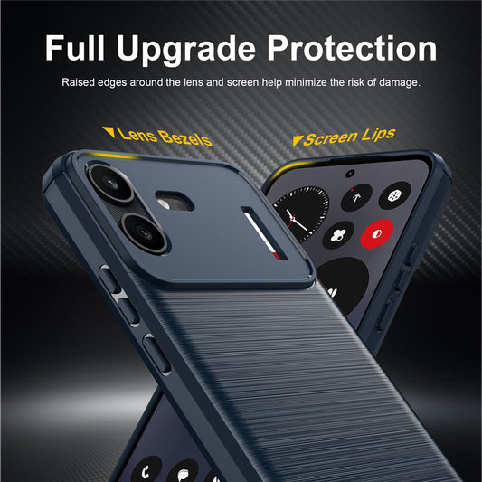 Futrola za Nothing Phone (4b), Techsuit, Karbon, Plava