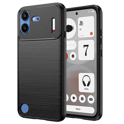 Futrola za Nothing Phone (4b), Techsuit, Karbon, Crna