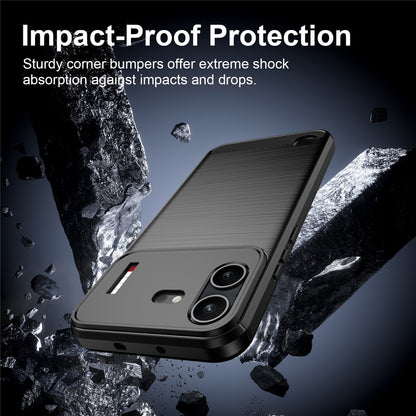 Futrola za Nothing Phone (4b), Techsuit, Karbon, Crna