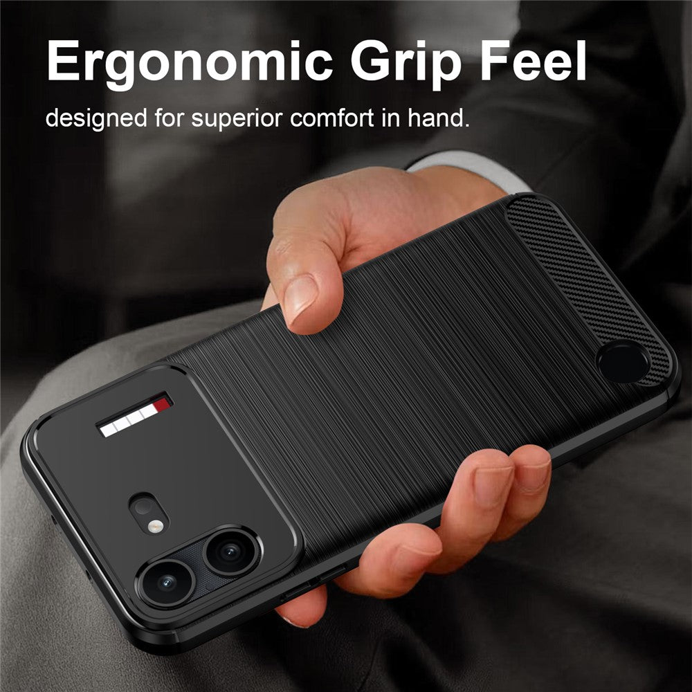Futrola za Nothing Phone (4b), Techsuit, Karbon, Crna