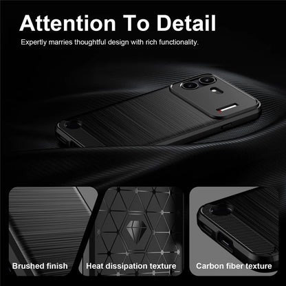 Futrola za Nothing Phone (4b), Techsuit, Karbon, Crna
