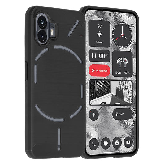Futrola za Nothing Phone (2), Techsuit, Karbon, Crna
