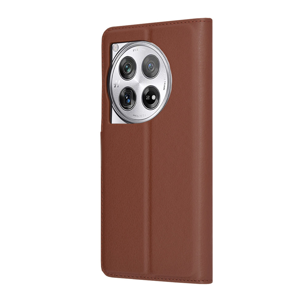 Futrola za OnePlus 12, Techsuit, Leather Folio, Braon
