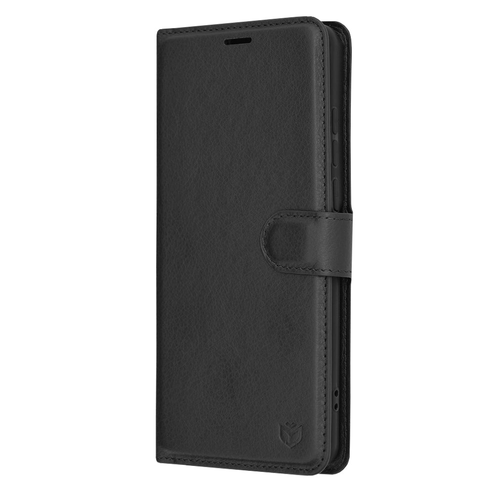 Futrola za OnePlus 12, Techsuit, Leather Folio, Crna