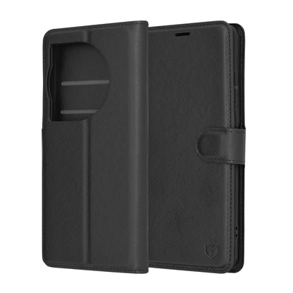 Futrola za OnePlus 12, Techsuit, Leather Folio, Crna