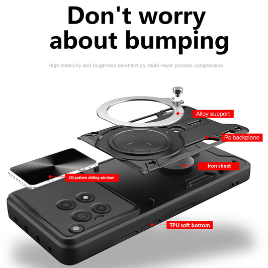 Futrola za OnePlus 12R, Techsuit, CamGuard Pro, Roze Zlatna