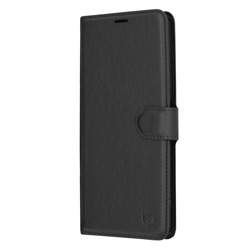 Futrola za OnePlus 12R, Techsuit, Leather Folio, Crna