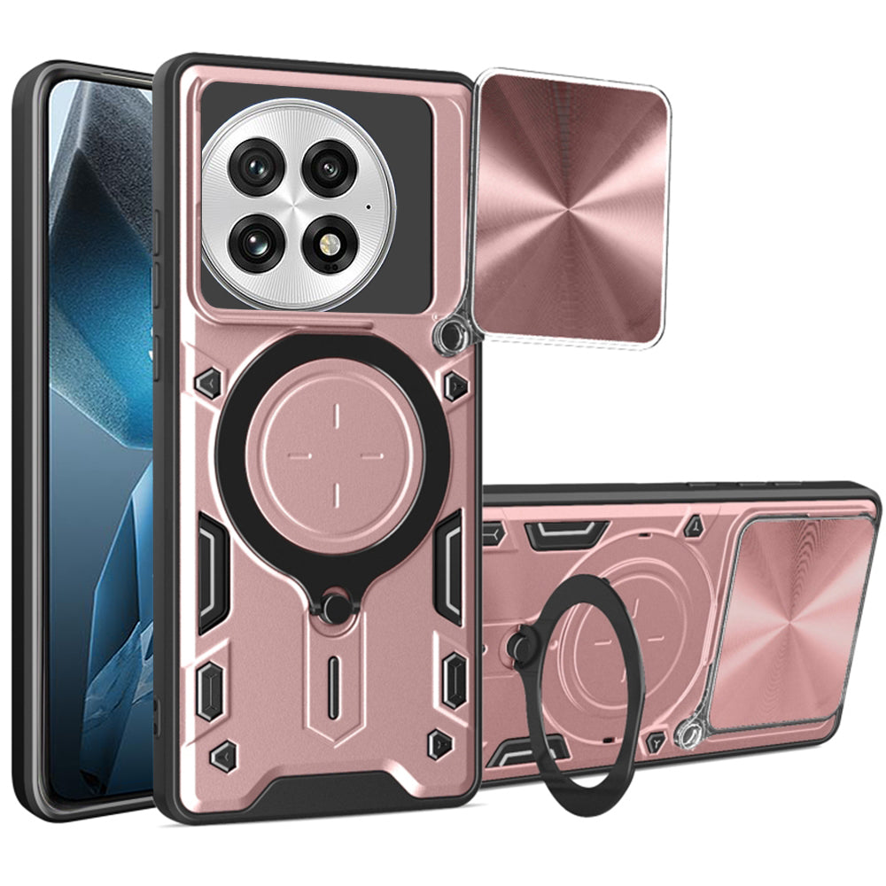 Futrola za OnePlus 13, Techsuit, CamGuard Pro, Roze Zlatna
