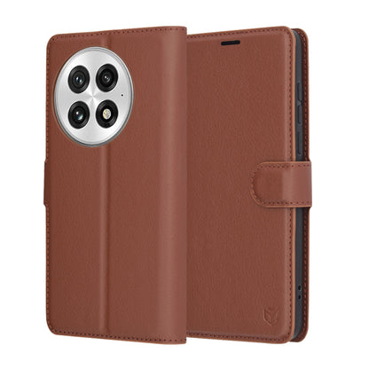 Futrola za OnePlus 13, Techsuit, Leather Folio, Braon