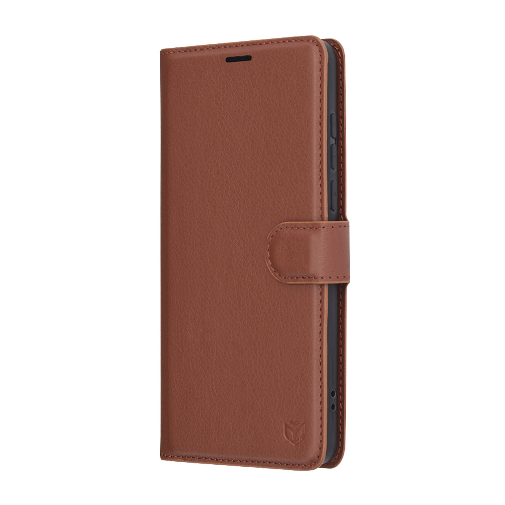 Futrola za OnePlus 13, Techsuit, Leather Folio, Braon