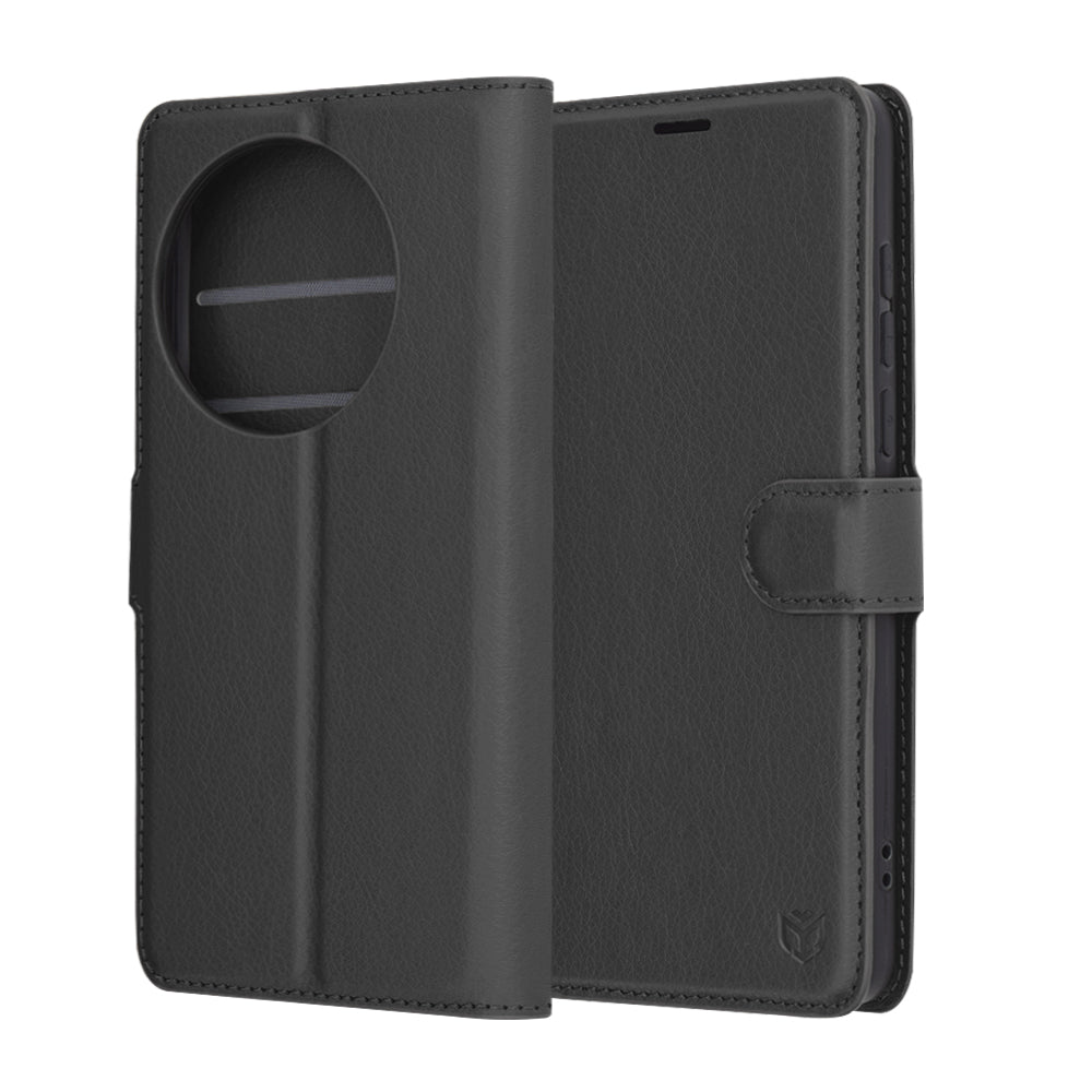 Futrola za OnePlus 13, Techsuit, Leather Folio, Crna