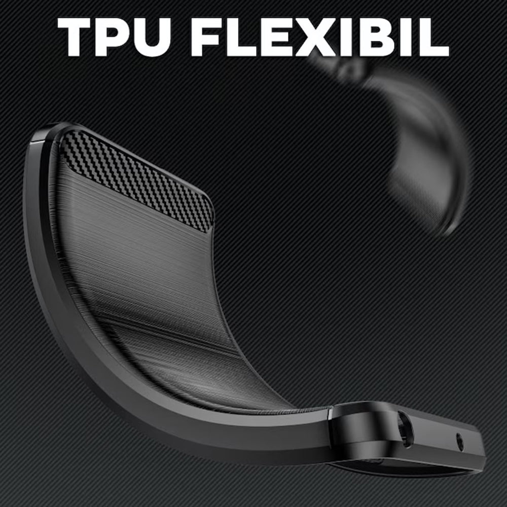 Futrola za OnePlus 13R, Techsuit, Karbon, Crna