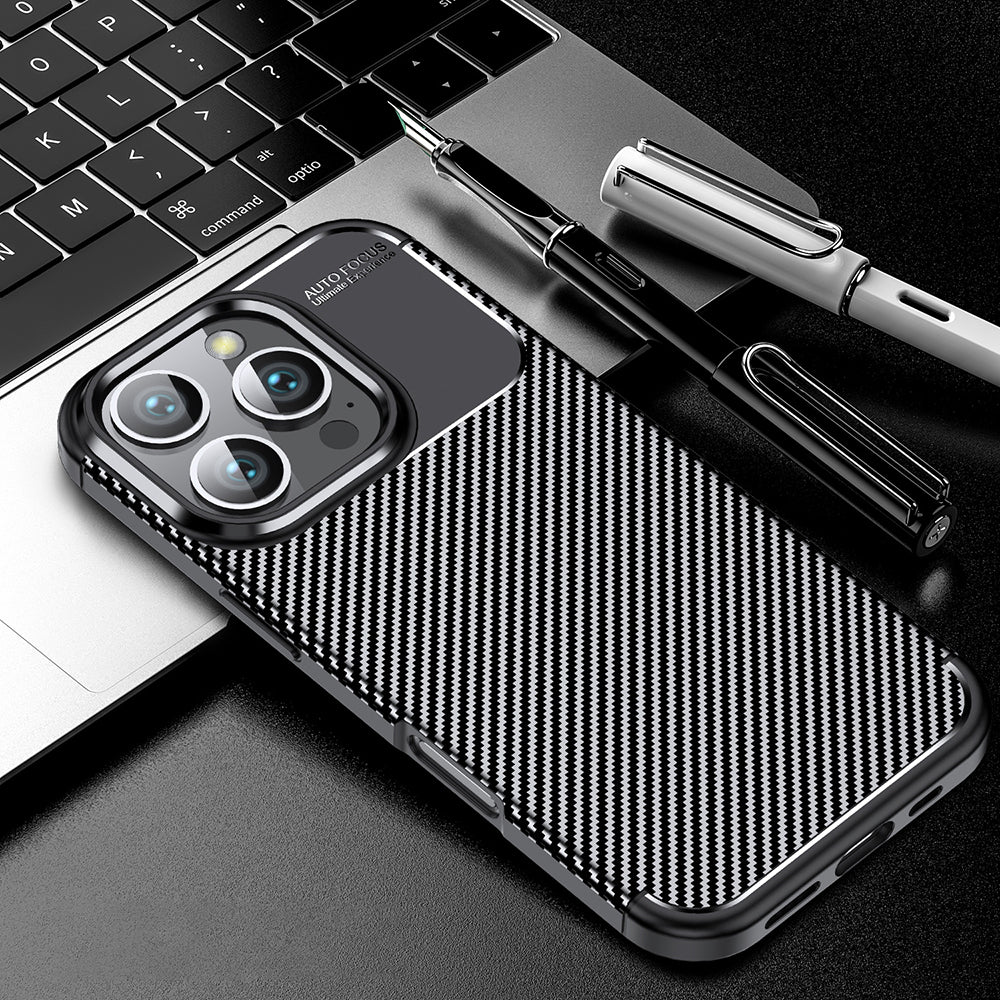 Futrola za OnePlus 13R, Techsuit, CarbonFiber, Crna