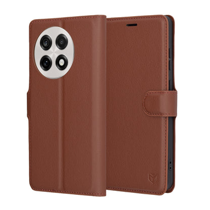Futrola za OnePlus 13R, Techsuit, Leather Folio, Braon