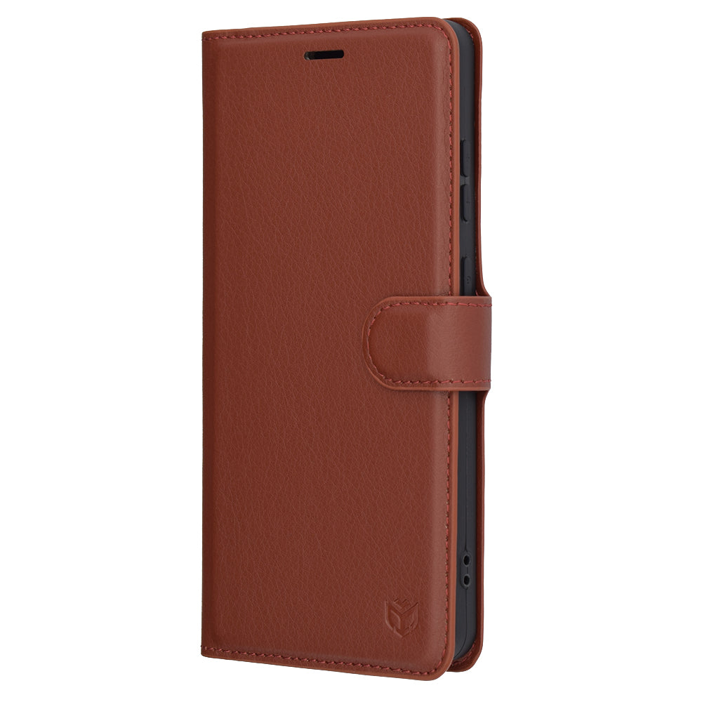 Futrola za OnePlus 13R, Techsuit, Leather Folio, Braon