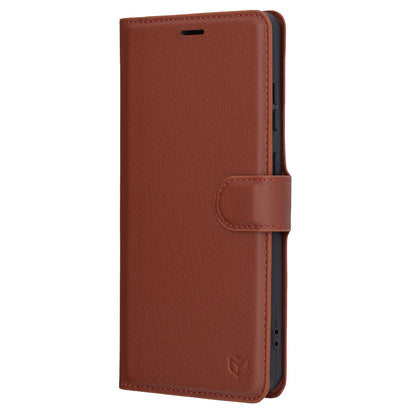 Futrola za OnePlus 13R, Techsuit, Leather Folio, Braon