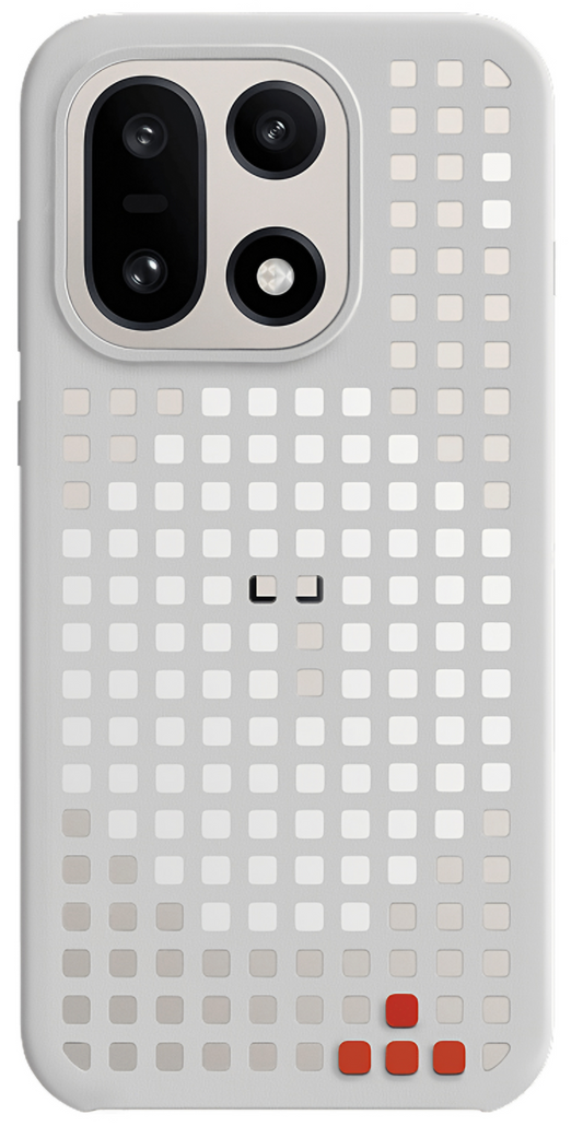Futrola za OnePlus 15, Hole Pattern Magnetic, Siva, Refabrikovana 5431102022