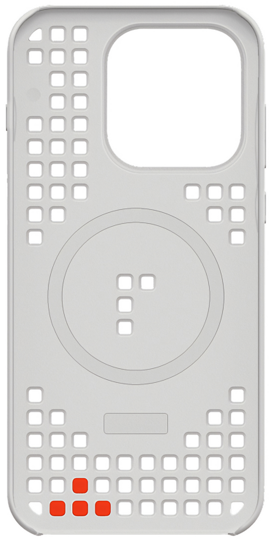 Futrola za OnePlus 15, Hole Pattern Magnetic, Siva, Refabrikovana 5431102022