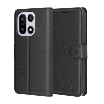 Futrola za OnePlus 15, Techsuit, Leather Folio, Crna