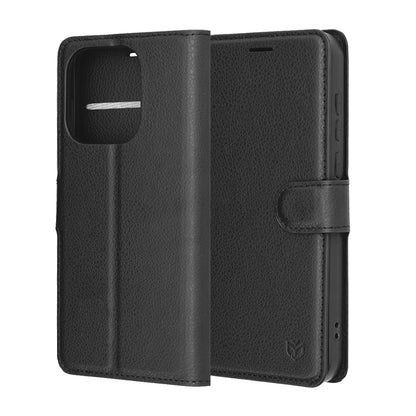 Futrola za OnePlus 15, Techsuit, Leather Folio, Crna