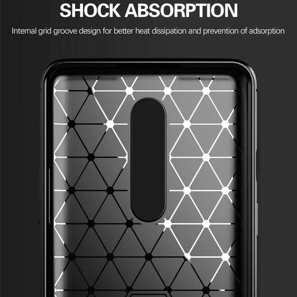 Futrola za OnePlus 8, Techsuit, Karbon, Crna