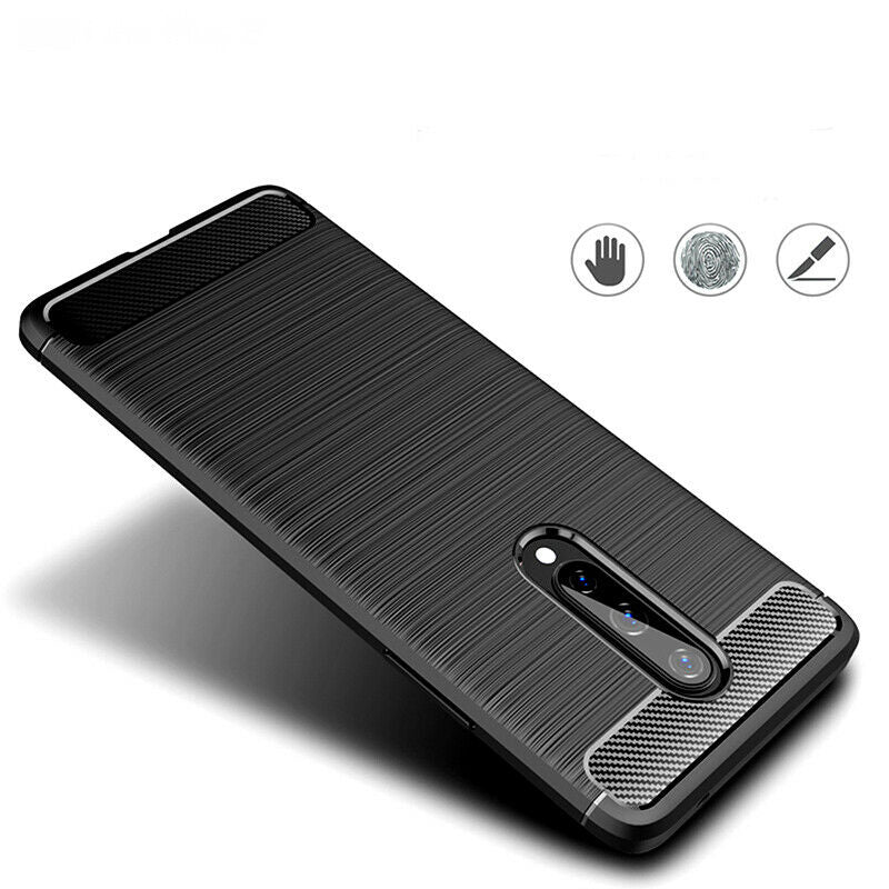 Futrola za OnePlus 8, Techsuit, Karbon, Crna