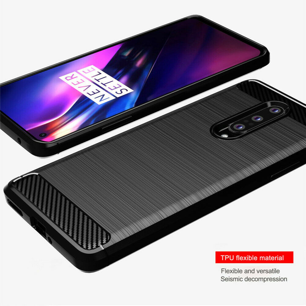 Futrola za OnePlus 8, Techsuit, Karbon, Crna