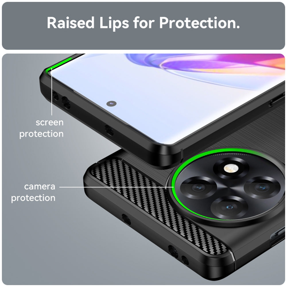 Futrola za OnePlus Ace 2 / 11R, Techsuit, Karbon, Crna