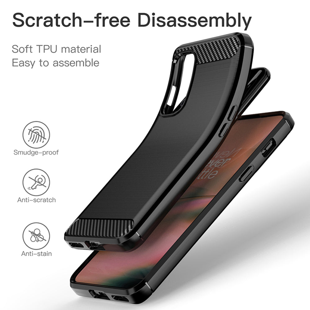 Futrola za OnePlus Nord 2 5G, Techsuit, Karbon, Crna