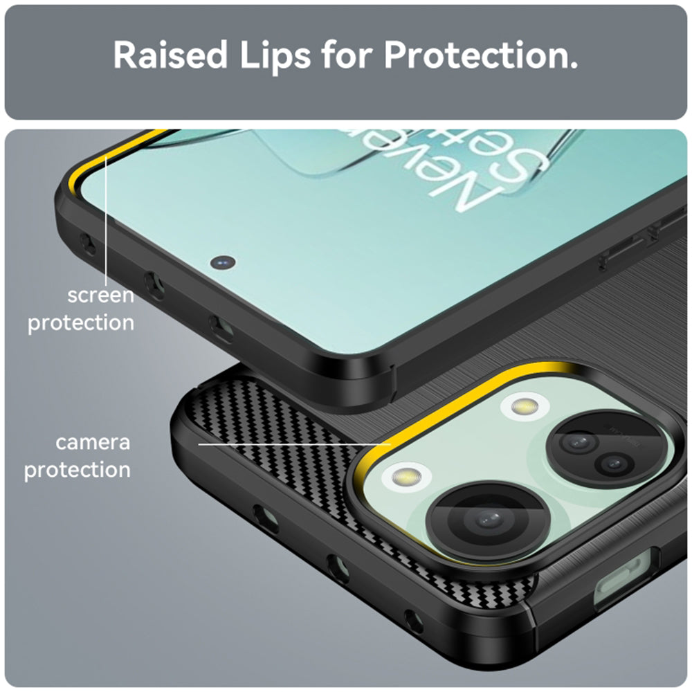 Futrola za OnePlus Nord 3, Techsuit, Karbon, Crna