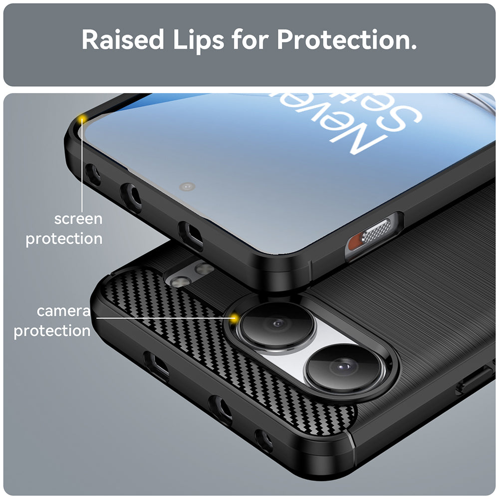 Futrola za OnePlus Nord 4, Techsuit, Karbon, Crna