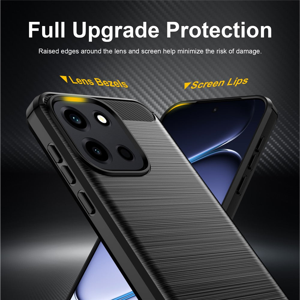 Futrola za OnePlus Nord 6, Techsuit, Karbon, Crna