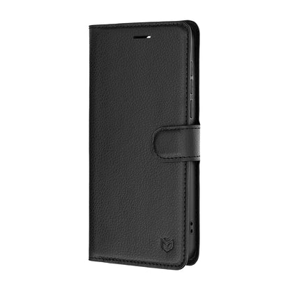 Futrola za OnePlus Nord 6, Techsuit, Leather Folio, Crna
