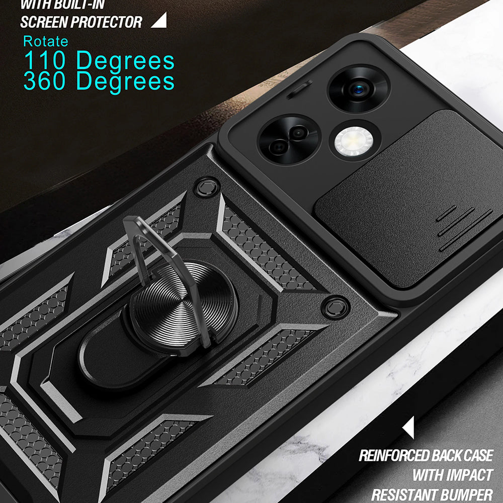 Futrola za OnePlus Nord CE 3 Lite, Techsuit, CamShield, Crna