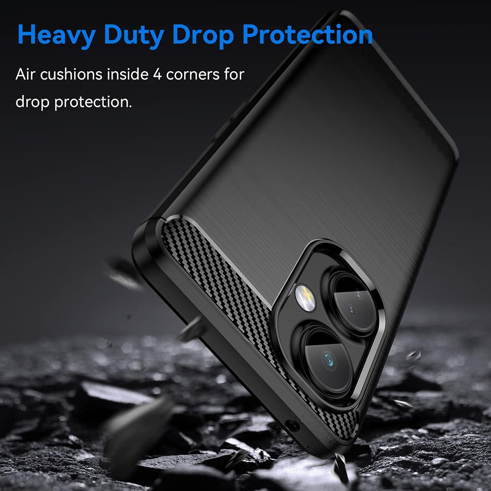 Futrola za OnePlus Nord CE 3 Lite, Techsuit, Karbon, Crna