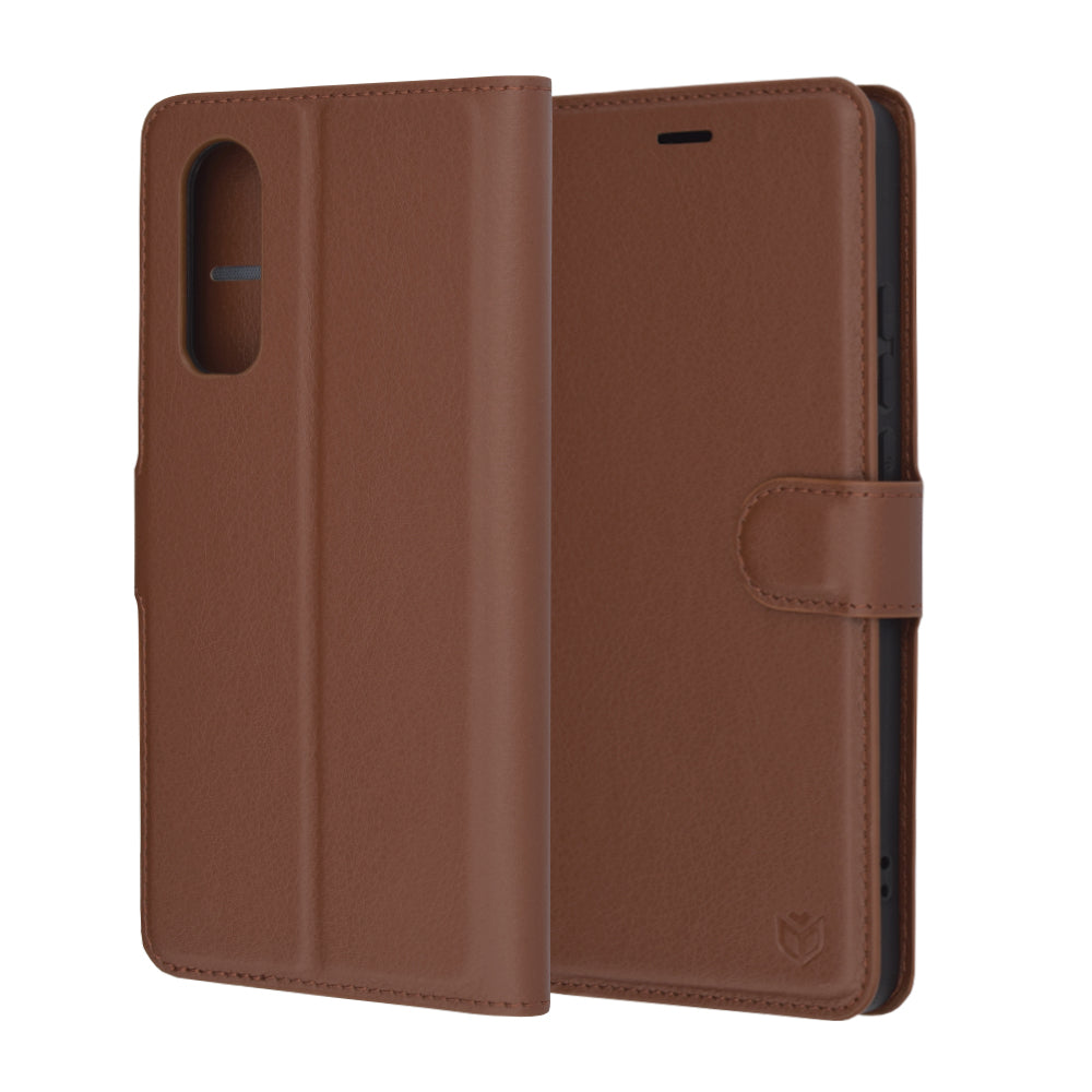 Futrola za OnePlus Nord CE4 Lite, Techsuit, Leather Folio, Braon