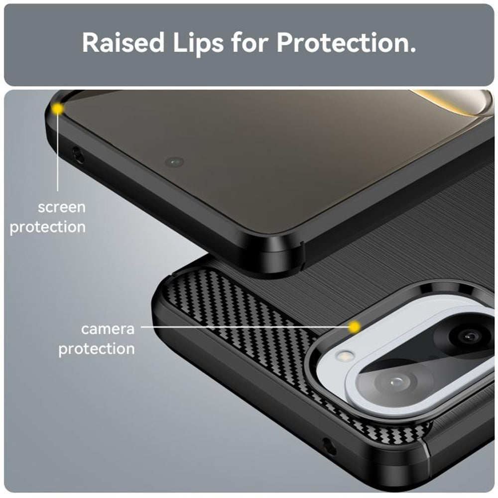Futrola za OnePlus Nord CE5, Techsuit, Karbon, Crna
