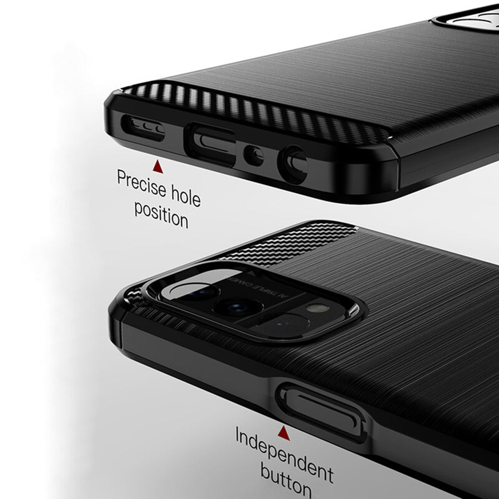 Futrola za OnePlus Nord N200 5G / Oppo A74 5G / A54 5G, Techsuit, Karbon, Crna