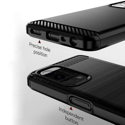 Futrola za OnePlus Nord N200 5G / Oppo A74 5G / A54 5G, Techsuit, Karbon, Crna