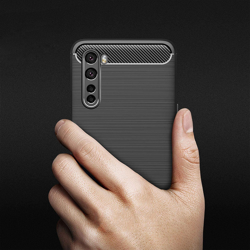Futrola za OnePlus Nord, Techsuit, Karbon, Crna