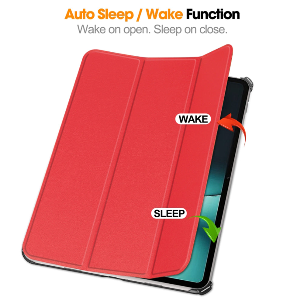 Futrola za OnePlus Pad, Techsuit, FoldPro, Crvena