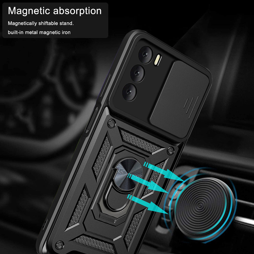 Futrola za Oppo A16s / A54s / A16, Techsuit, CamShield, Crna