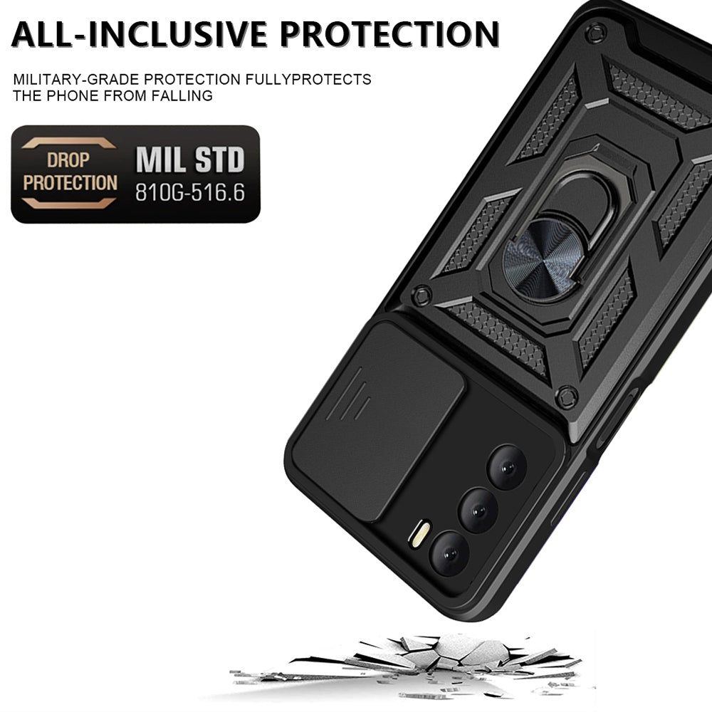 Futrola za Oppo A16s / A54s / A16, Techsuit, CamShield, Crna