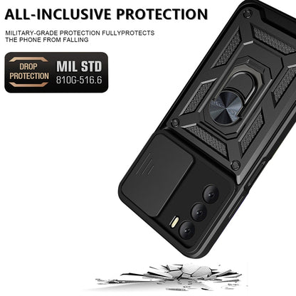 Futrola za Oppo A16s / A54s / A16, Techsuit, CamShield, Crna