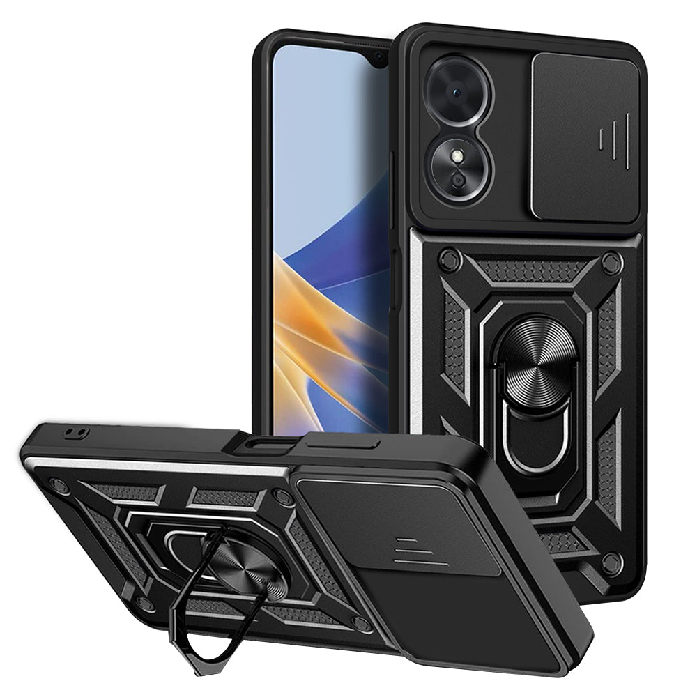 Futrola za Oppo A17, Techsuit, CamShield, Crna